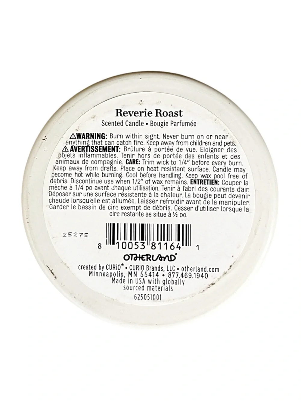 NEW Otherland Scented Candle “Reverie Roast,” 8oz